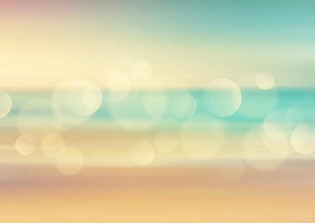 Free Vector vintage beach themed abstract blur background