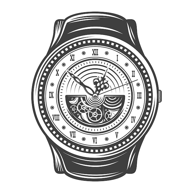 Free vector vintage beautiful watches design concept