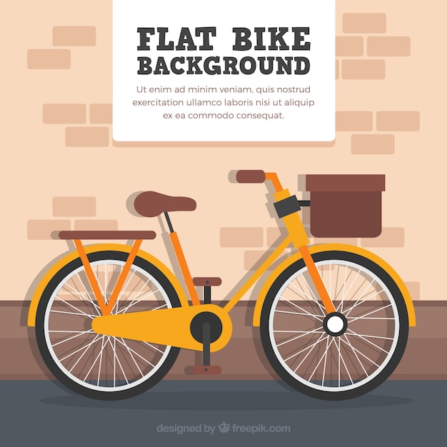 Free Vector vintage bicycle with flat design