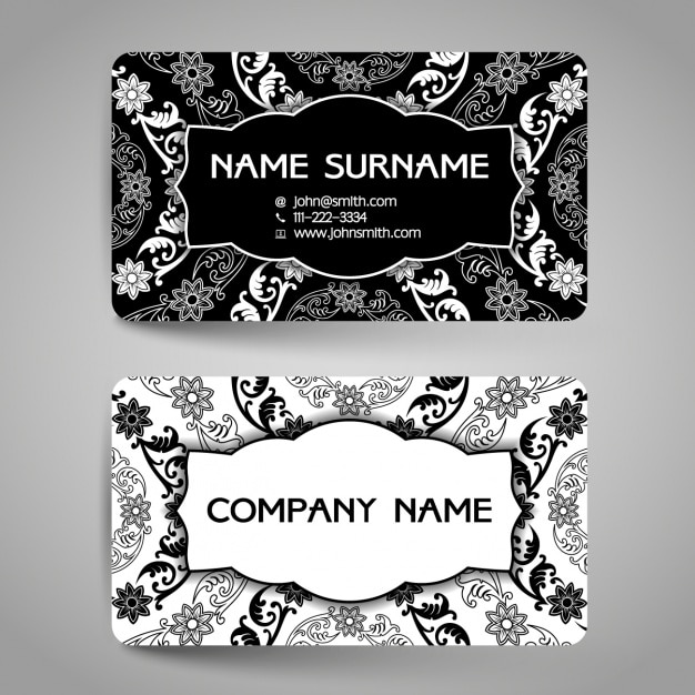 Free Vector vintage business card