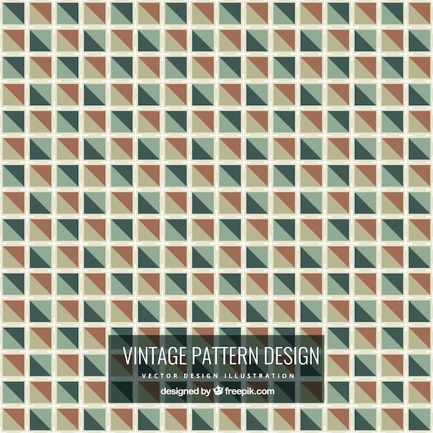 Free Vector vintage checkered pattern