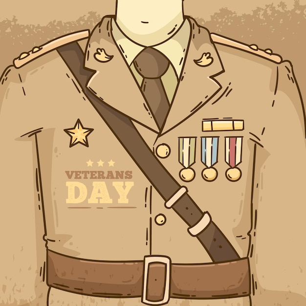 Vintage design veterans day event