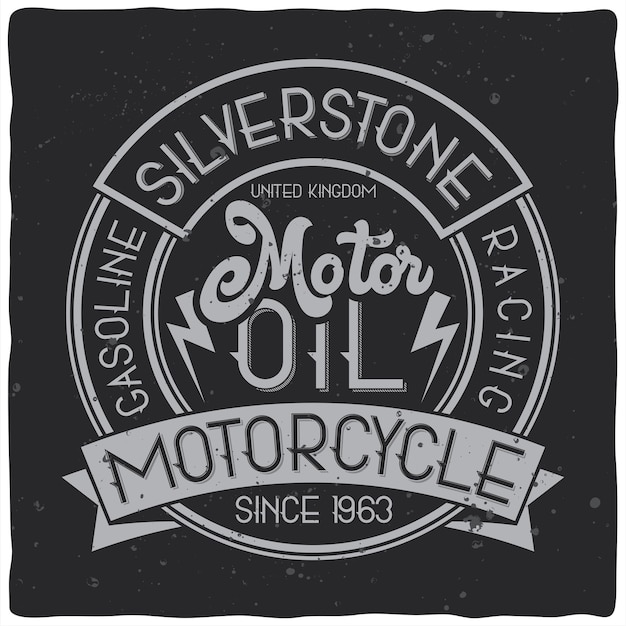 Free vector vintage emblem design with calligraphic composition