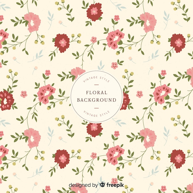 Vintage floral background