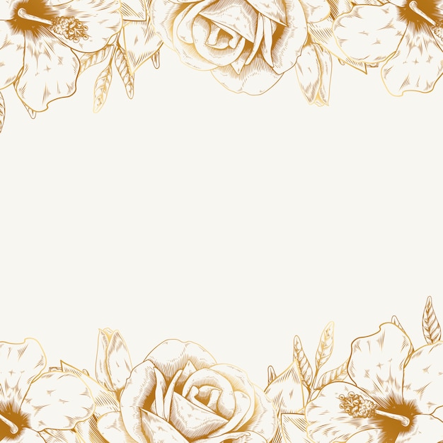 Free vector vintage floral background