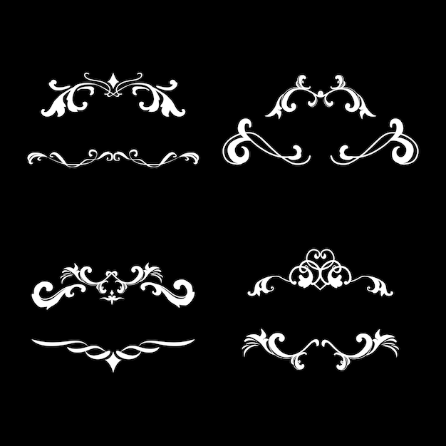 Free vector vintage flourish ornament frame vector