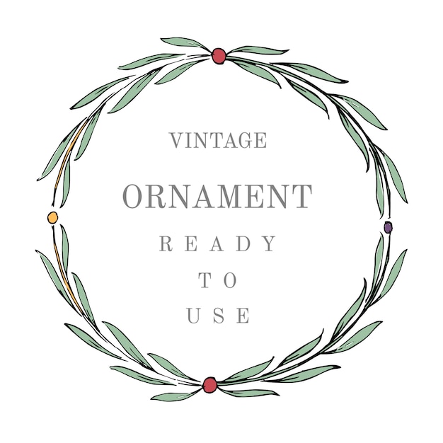 Free Vector vintage flourish ornament illustration