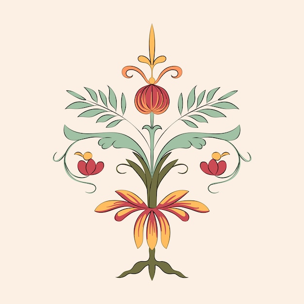 Free Vector vintage flourish ornament illustration