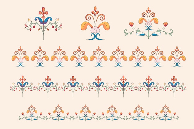 Free vector vintage flourish ornament illustration