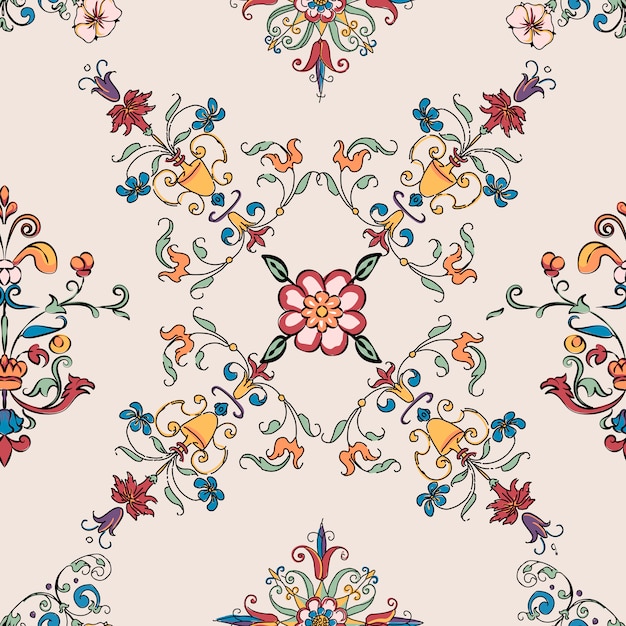 Free vector vintage flourish pattern