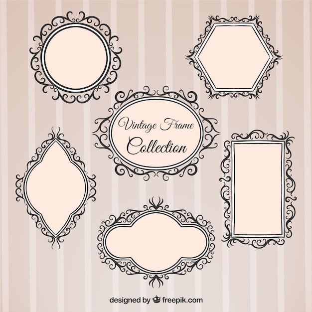 Free Vector vintage frames collection