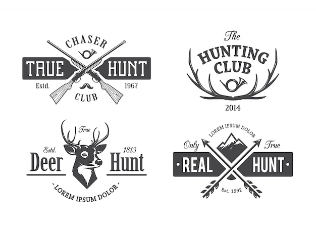 Vintage Hunting Emblems