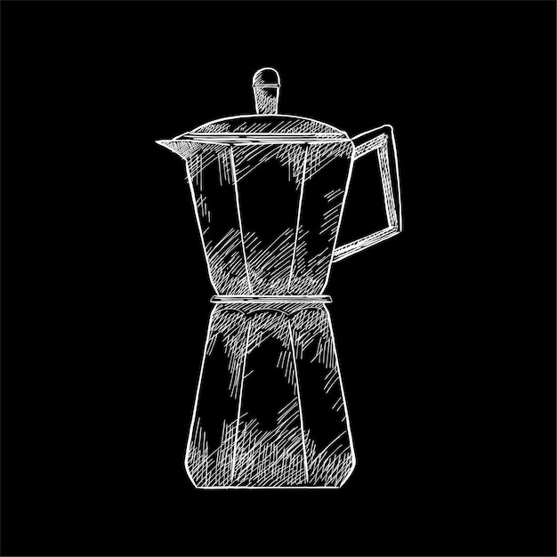 Free vector vintage illustration of a coffee maker