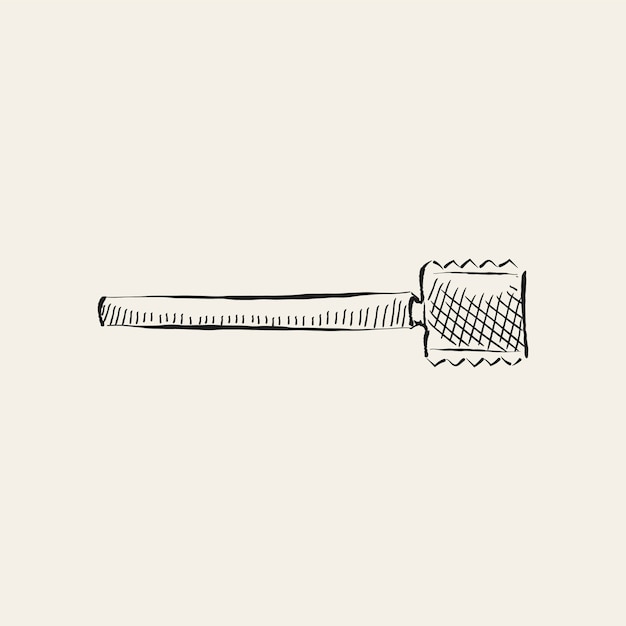 Free vector vintage illustration of a fishing scal cleaner