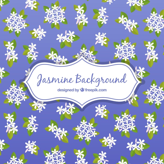 Free Vector vintage jasmine background