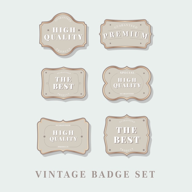 Free Vector vintage label collection