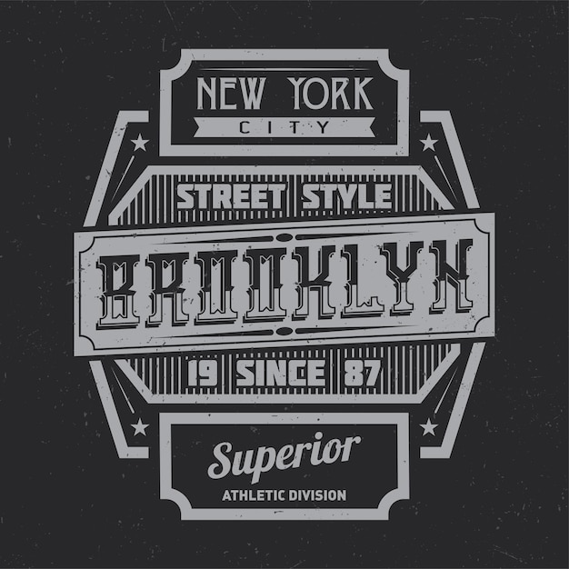 Free Vector vintage label design with lettering composition on dark .