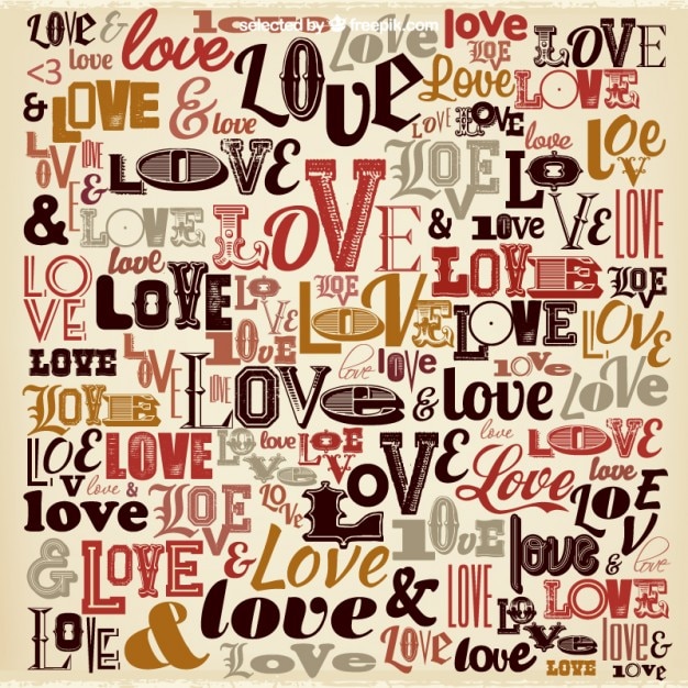 Free Vector vintage love background