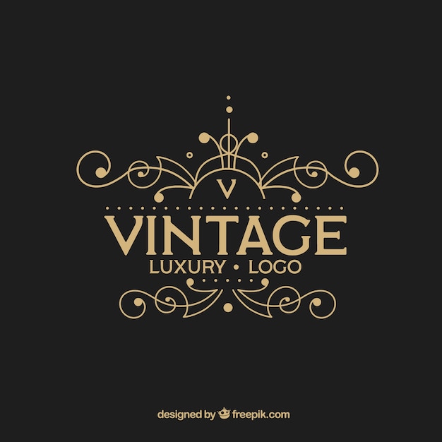 Free Vector vintage and luxury logo template