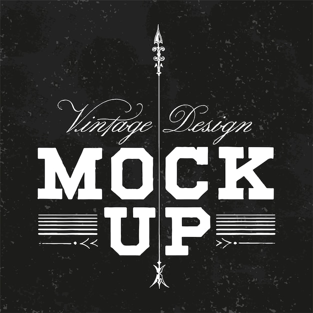 Free Vector vintage mockup logo design vector