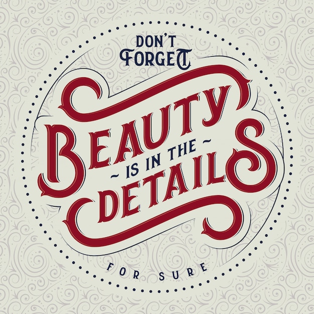 Free Vector vintage motivational lettering composition