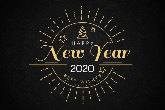 Vintage new year background