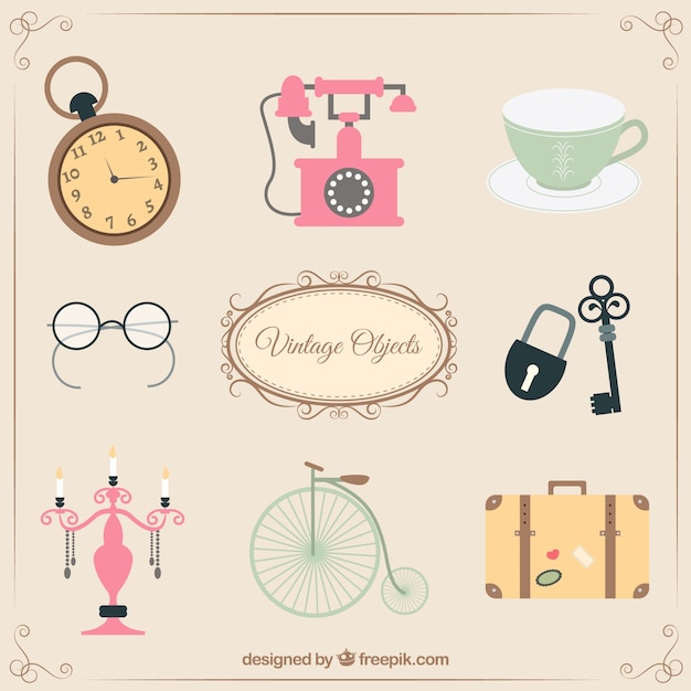 Free vector vintage objects