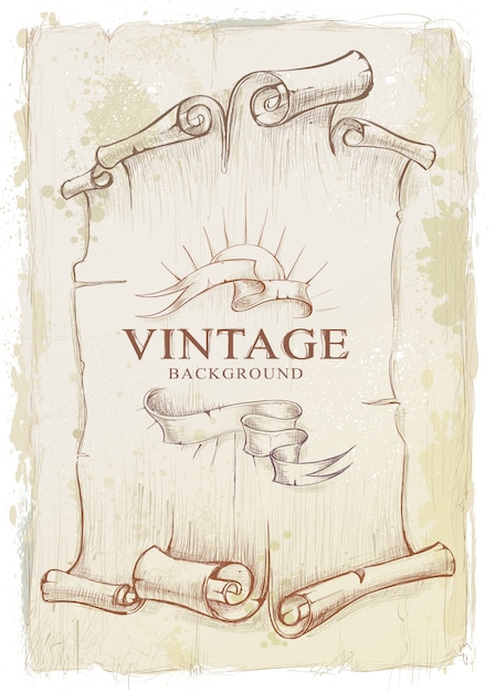 Free Vector vintage paper design