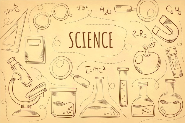 Free Vector vintage science background