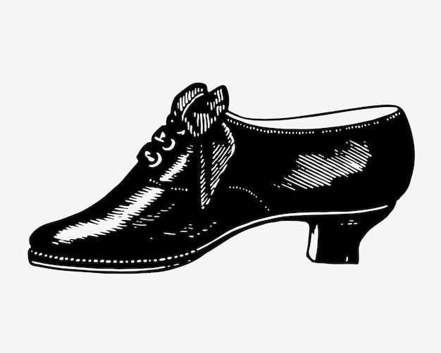 Free Vector vintage shoes illustration