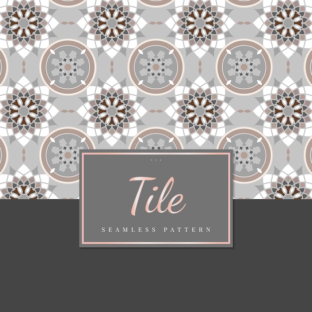 Free Vector vintage wall tiles