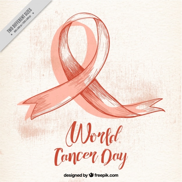 Free Vector vintage world cancer day background