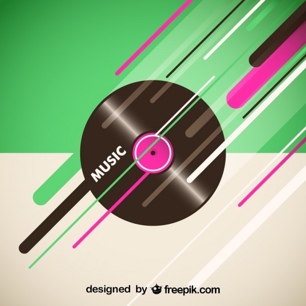 Free Vector vinyl record background