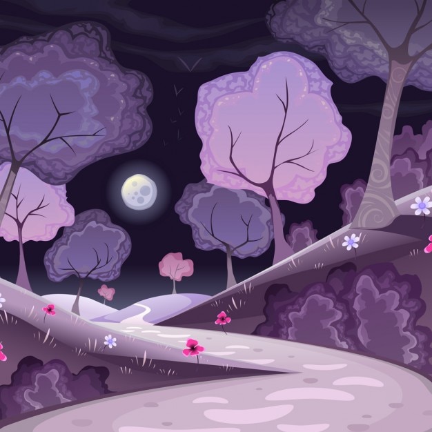 Free vector violet forest