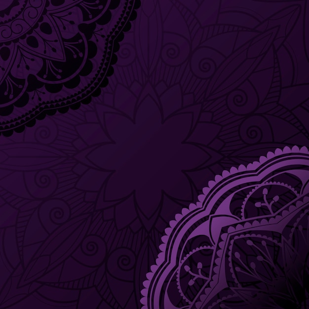 Free Vector violet mandala design