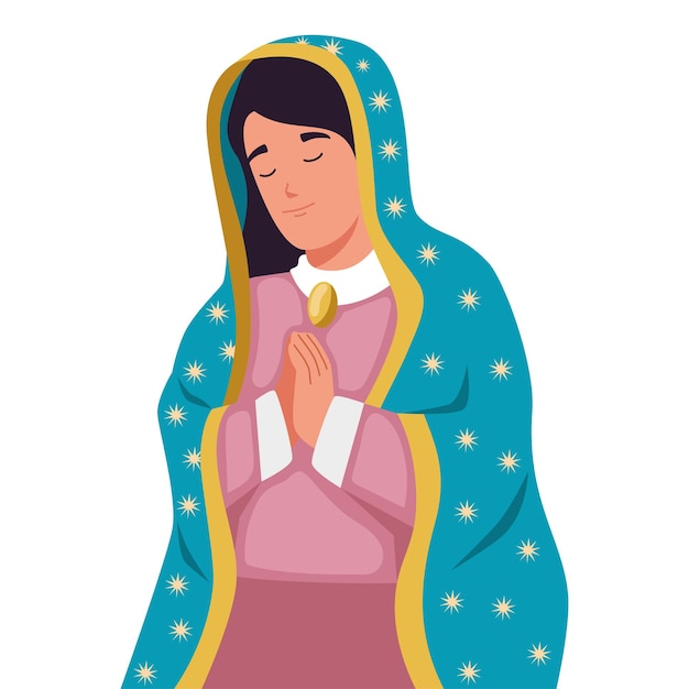 Free Vector virgen de guadalupe illustration