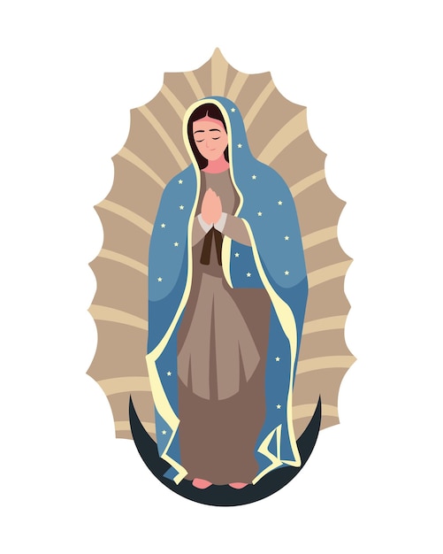 Free Vector virgen de guadalupe