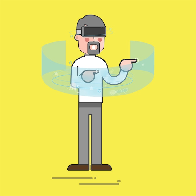 Free Vector virtual reality 