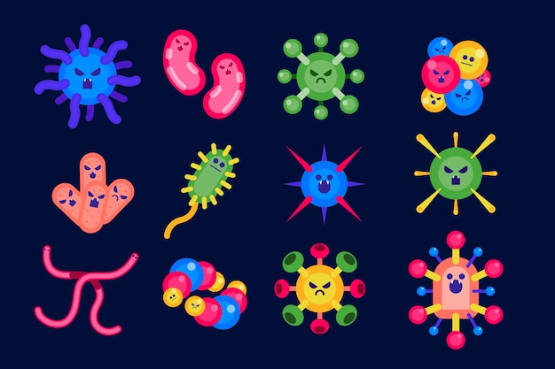 Free Vector virus collection