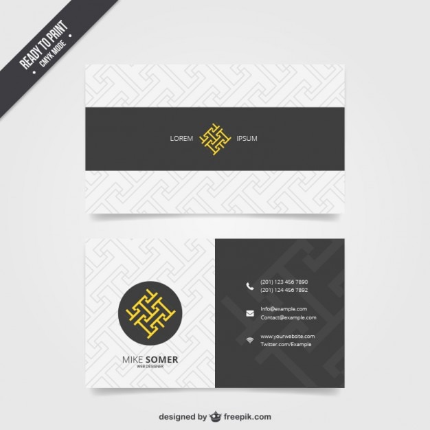 Free vector visit card template