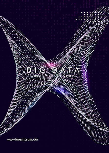 Visualization background Technology for big data artificial in