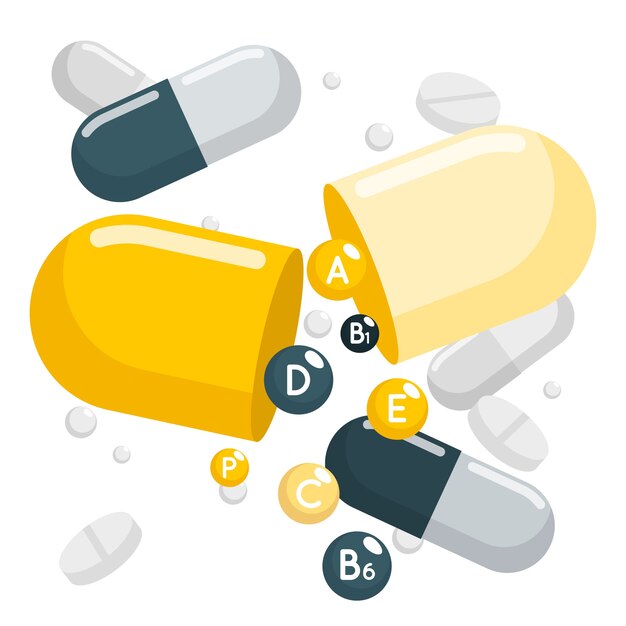 Vitamins concept illustration