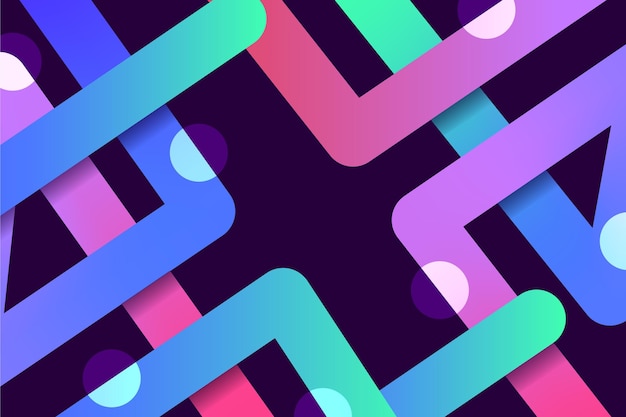 Vivid geometric lines background