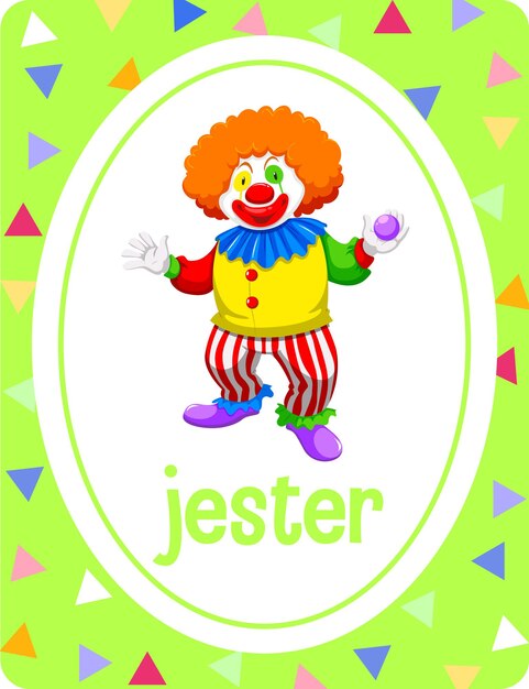 Vocabulary flashcard with word Jester