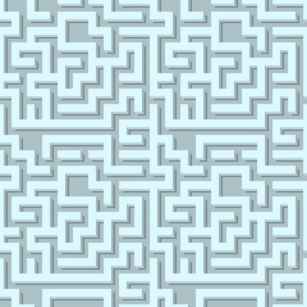 Volumetric maze pattern