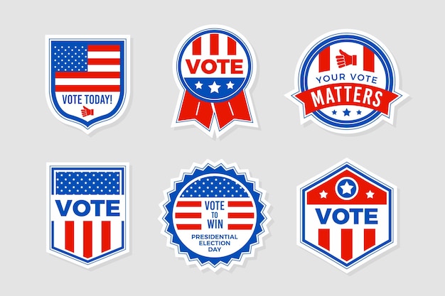 Voting badge collection