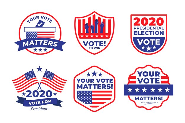 Voting badge collection