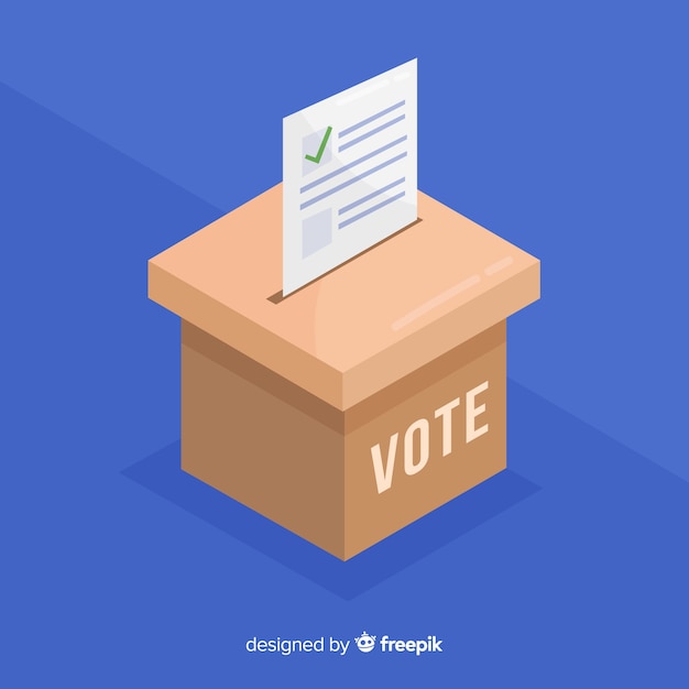 Free Vector voting and election concept