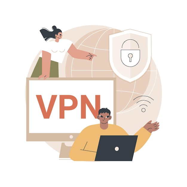 VPN access concept illustration