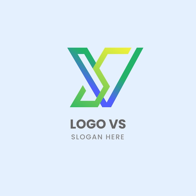 Vs business logo design